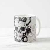 Kaffeetasse Schädel (VorderseiteRechts)