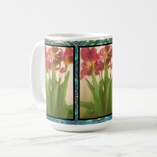 Kaffeetasse - Schöne Iris (Vorderseite Links)