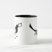 Kaffeetasse-Schwarz-weißer Vogel Tasse (Zentrum)