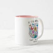 Kaffeetasse "Sei still und wisse" (VorderseiteRechts)