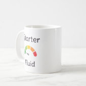 Kaffeetasse "Starterfluid" (Vorderseite Links)