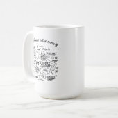 Kaffeetasse Studienstress | Lustige Student Exam T (Vorderseite Links)