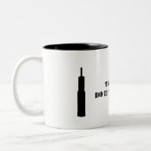 Kaffeetasse: Tanker tun sie mit HITZE Zweifarbige Tasse (Links)