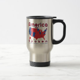 Kaffeetasse-Tasse Donald J. Trump Wins rote weiße Reisebecher