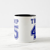 Kaffeetasse-Tasse Donald- Trumppräsidenten-Blue Zweifarbige Tasse (Mittel)