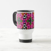 Kaffeetasse Tassen mandala Blütenrosa Geschenk (Vorderseite Links)