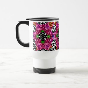 Kaffeetasse Tassen mandala Blütenrosa Geschenk