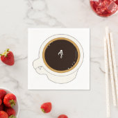 Kaffeetasse-Taucher Serviette (Beispiel)