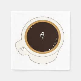 Kaffeetasse-Taucher Serviette