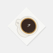 Kaffeetasse-Taucher Serviette (Ecke)