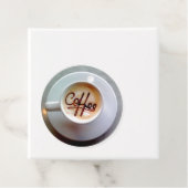 Kaffeetasse und Kaffeesocher Latenkaffee niedlich Geschenkanhänger (Beispiel)