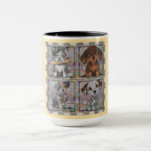 KAFFEETASSE - Vier Welpen auf einer Tasse (Zentrum)