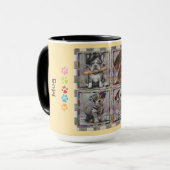 KAFFEETASSE - Vier Welpen auf einer Tasse (Vorderseite Links)