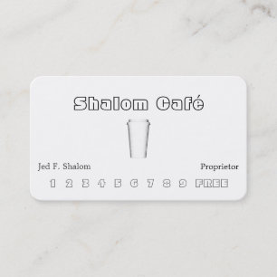 Kaffeetasse Visitenkarte