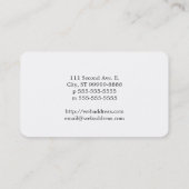 Kaffeetasse Visitenkarte (Rückseite)