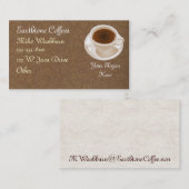 Kaffeetasse-Visitenkarte Visitenkarte (Vorne/Hinten)