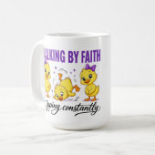 Kaffeetasse Walking By Faith Enten (Vorderseite Links)