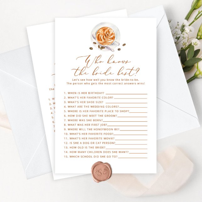 Kaffeetasse Wer kennt das beste Spiel der Braut (Von Creator hochgeladen)