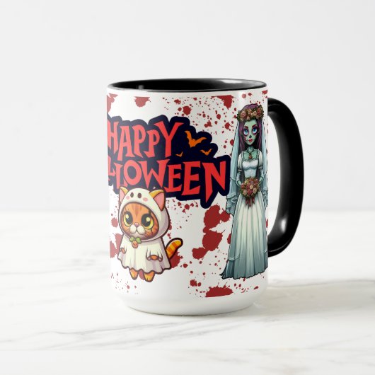 Kaffeetasse Wird Happy Halloween (VorderseiteRechts)