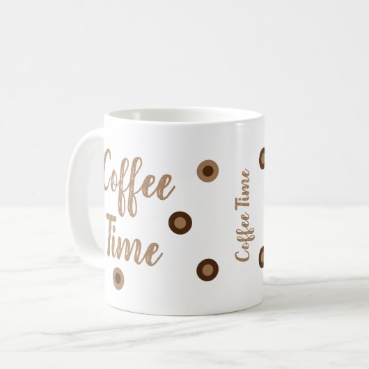Kaffeetasse Zeit (Vorderseite Links)