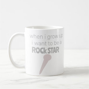 Kaffeetasse zukünftiger Rockstar