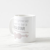 Kaffeetasse zukünftiger Rockstar (Vorderseite Links)