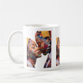 Kaffeetasse zum Feiern der Kunst des Quiltens (Links)