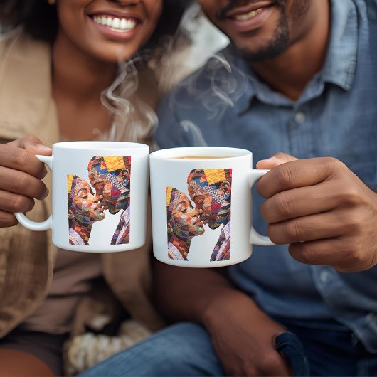 Kaffeetasse zum Feiern der Kunst des Quiltens