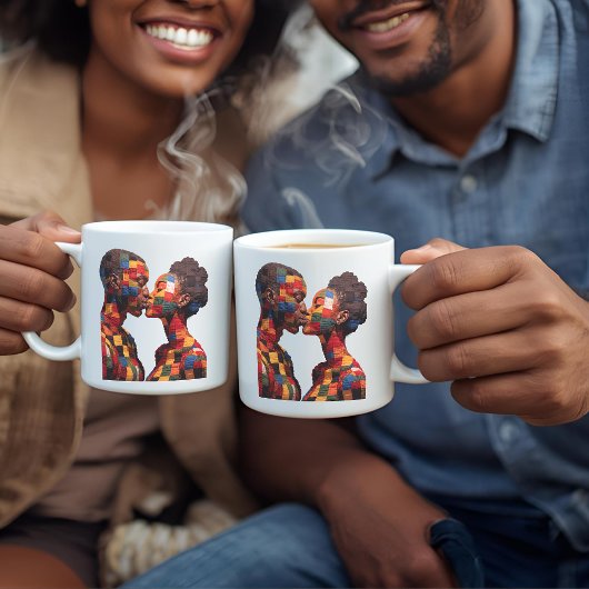 Kaffeetasse zum Feiern der Kunst des Quiltens