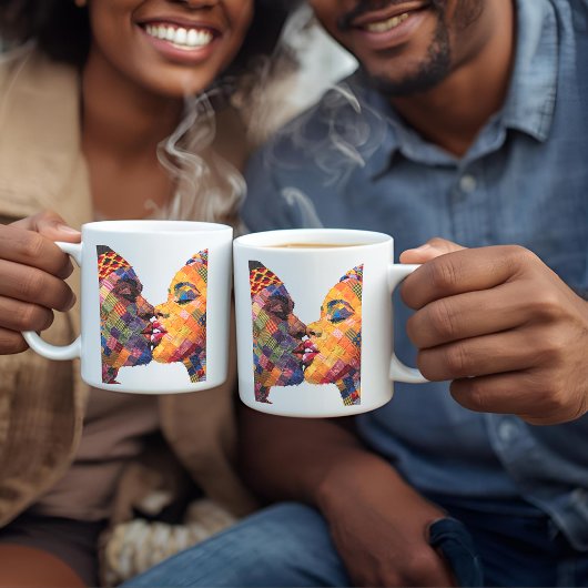 Kaffeetasse zum Feiern der Kunst des Quiltens