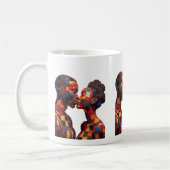 Kaffeetasse zum Feiern der Kunst des Quiltens (Links)