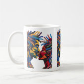 Kaffeetasse zum Feiern der Kunst des Quiltens (Links)