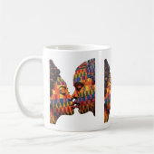 Kaffeetasse zum Feiern der Kunst des Quiltens (Links)