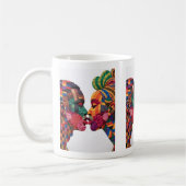 Kaffeetasse zum Feiern der Kunst des Quiltens (Links)