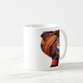 Kaffeetasse zum Feiern der Kunst weiblicher Quilte (VorderseiteRechts)