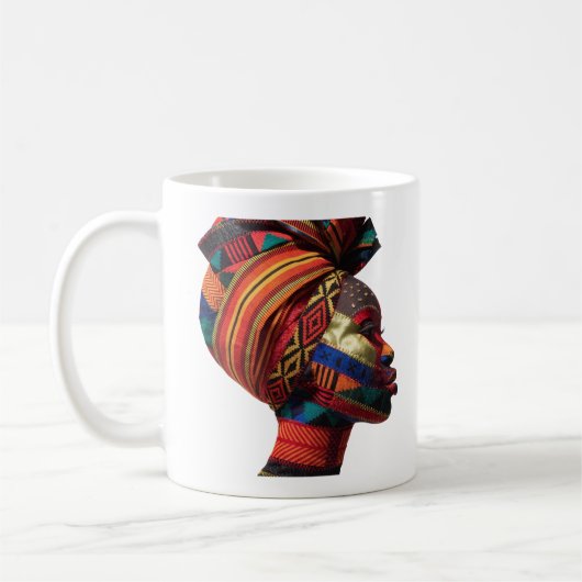 Kaffeetasse zum Feiern der Kunst weiblicher Quilte (Links)