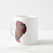 Kaffeetasse zum Feiern der Kunst weiblicher Quilte (Vorderseite Links)