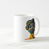 Kaffeetasse zum Feiern der Kunst weiblicher Quilte (VorderseiteRechts)