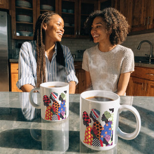 Kaffeetasse zum Feiern der Kunst weiblicher Quilte