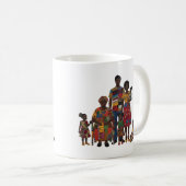 Kaffeetasse zum Feiern der Kunst weiblicher Quilte (VorderseiteRechts)