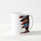 Kaffeetasse zum Feiern der Kunst weiblicher Quilte (VorderseiteRechts)