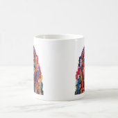 Kaffeetasse zum Feiern der Kunst weiblicher Quilte (Mittel)