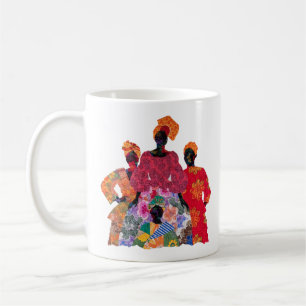 Kaffeetasse zum Feiern der Kunst weiblicher Quilte