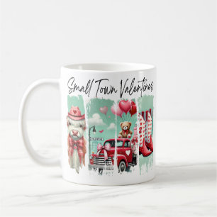 Kaffeetasse zum Valentinstag im kleinen Ort