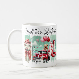 Kaffeetasse zum Valentinstag im kleinen Ort