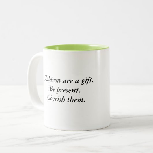 Kaffeetasse Zwei-Ton Mutter Bear (Vorderseite Links)