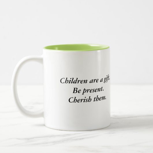 Kaffeetasse Zwei-Ton Mutter Bear (Links)