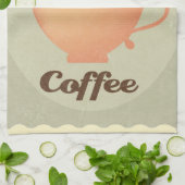 Kaffeetasseillustration Küchentuch (Gefaltet)