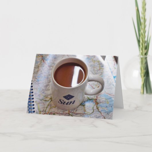 Kaffeetassen Becher Karte (Vorderseite)
