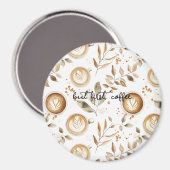 Kaffeetassen Blätter Magnet (Vorderseite/Rückseite)